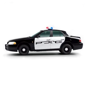 Black And White Police Car Png 52 PNG Image