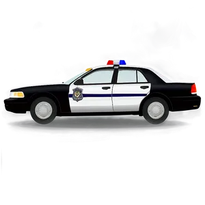 Black And White Police Car Png Tmw41 PNG Image