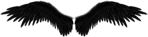 Black Angel Wings Graphic PNG Image