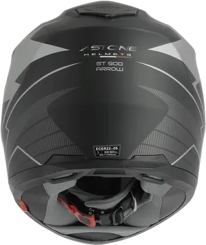 Black Astone G T800 Arrow Motorcycle Helmet PNG Image