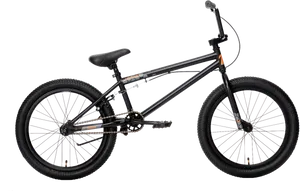 Black B M X Bike Profile PNG Image