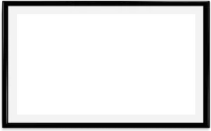 Black Background White Frame PNG Image