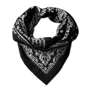 Black Bandana Design Png 06122024 PNG Image