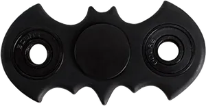 Black Bat Spinner Toy PNG Image