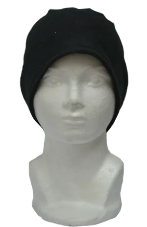 Black Beanie Hat Mannequin Display PNG Image