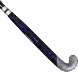 Black Blue Hockey Stick PNG Image