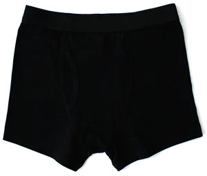 Black Boxer Briefswith White Trim PNG Image