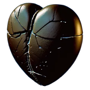 Black Broken Heart Png 16 PNG Image