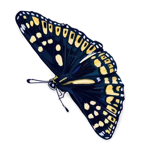 Black Butterfly Illustration Png Rgi PNG Image