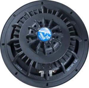 Black Car Speaker Top View PNG Image