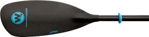 Black Carbon Fiber Canoe Paddle PNG