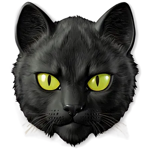 Black Cat Ear Outline Png 06212024 PNG Image