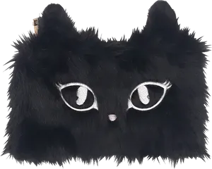 Black Cat Purse Design PNG Image