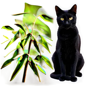 Black Cat Silhouette Png Lnj73 PNG Image