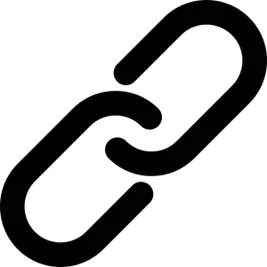 Black Chain Link Icon PNG Image