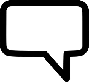 Black Chat Bubble Icon PNG Image