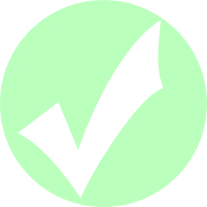 Black Checkmark Green Circle PNG Image