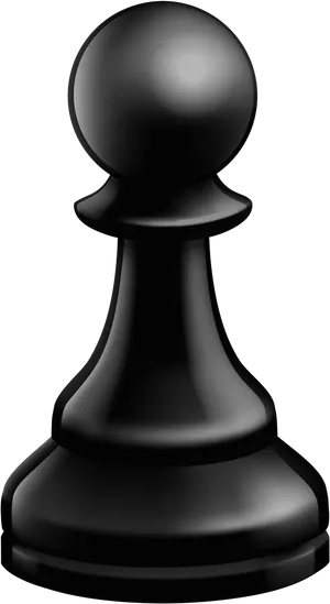 Black_ Chess_ Pawn PNG Image