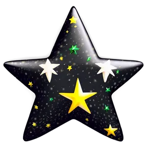 Black Christmas Tree Star Png Vej PNG Image