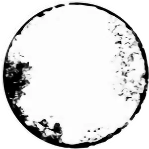 Black Circle White Center Abstract PNG Image