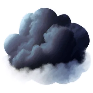 Black Clouds Night Sky Png Hws PNG Image