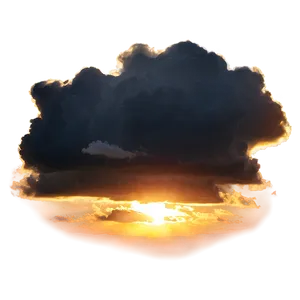 Black Clouds Sunset Png 94 PNG Image