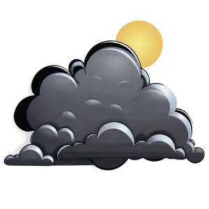 Black Clouds Sunset Png Nss PNG Image