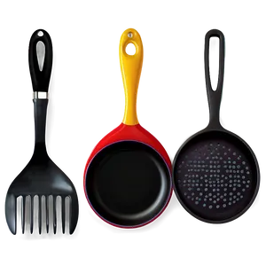 Black Cooking Utensils Png Omq PNG Image