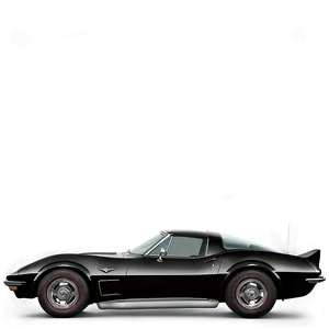 Black Corvette Png 06252024 PNG Image