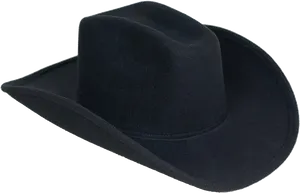 Black Cowboy Hat Isolated PNG Image