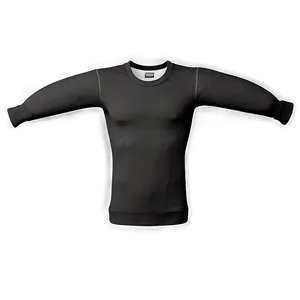 Black Crew Neck Sweater Png Amr48 PNG Image