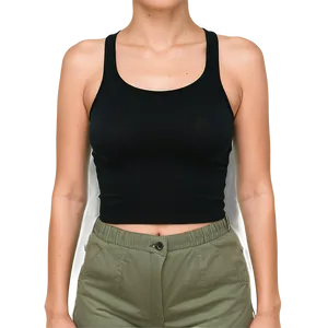 Black Crop Top Aesthetic Png 24 PNG Image