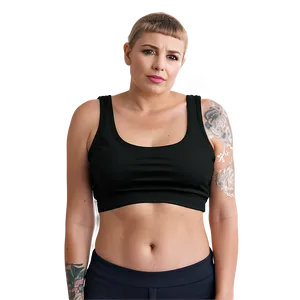 Black Crop Top Design Png Rwo PNG Image