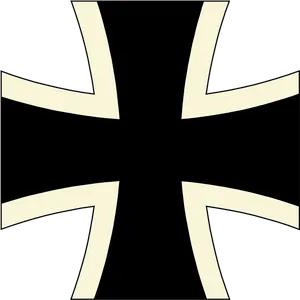 Black Cross Graphic PNG Image