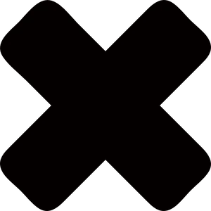 Black Cross Icon PNG Image