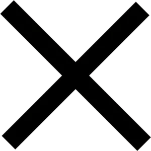 Black Cross Symbol PNG Image