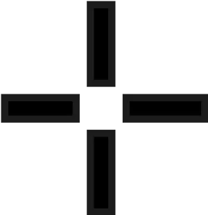 Black Cross Symbol PNG Image