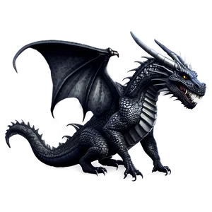 Black Dragon Illustration Png 22 PNG Image