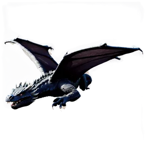 Black Dragon In Flight Png Rnw PNG Image