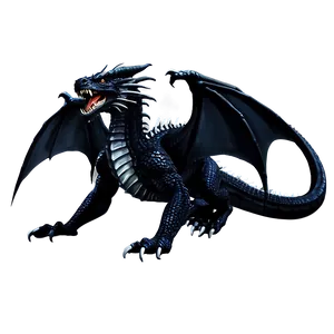 Black Dragon Roaring Png Mdc39 PNG Image