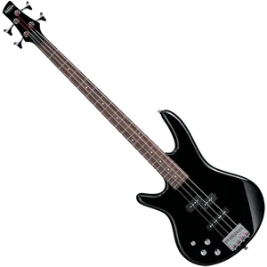 Black Electric Bass Guitar PNG Image