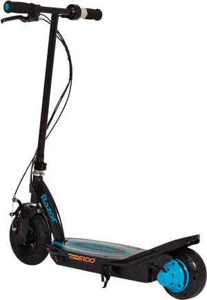 Black Electric Scooter Isolated PNG Image