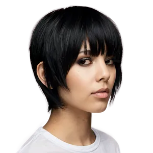 Black Emo Haircut Png 1 PNG Image