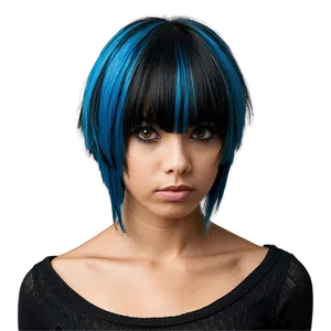 Black Emo Haircut Png Orj PNG Image