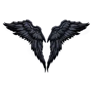 Black Emo Wings Png Euq67 PNG Image