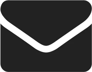 Black Envelope Icon PNG