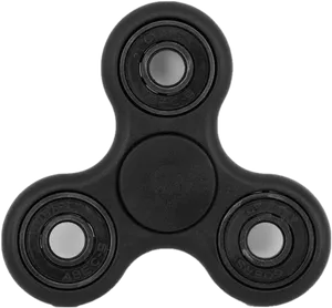 Black Fidget Spinner Toy.png PNG Image