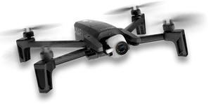 Black Folding Drone Isolated Background PNG Image