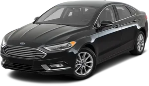 Black Ford Fusion Sedan2020 PNG Image