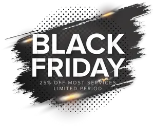 Black Friday Sale Advertisement PNG Image